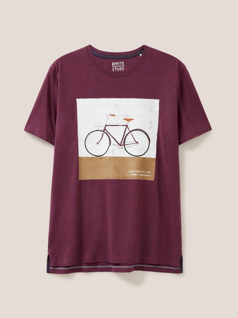 City Cruiser Graphic Tshirt in MID PLUM - FLAT FRONT