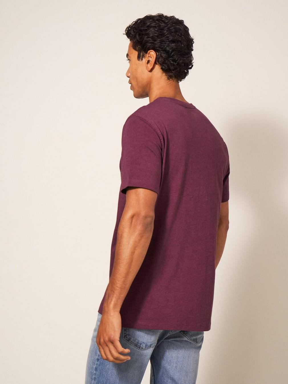 City Cruiser Graphic Tshirt in MID PLUM - MODEL BACK