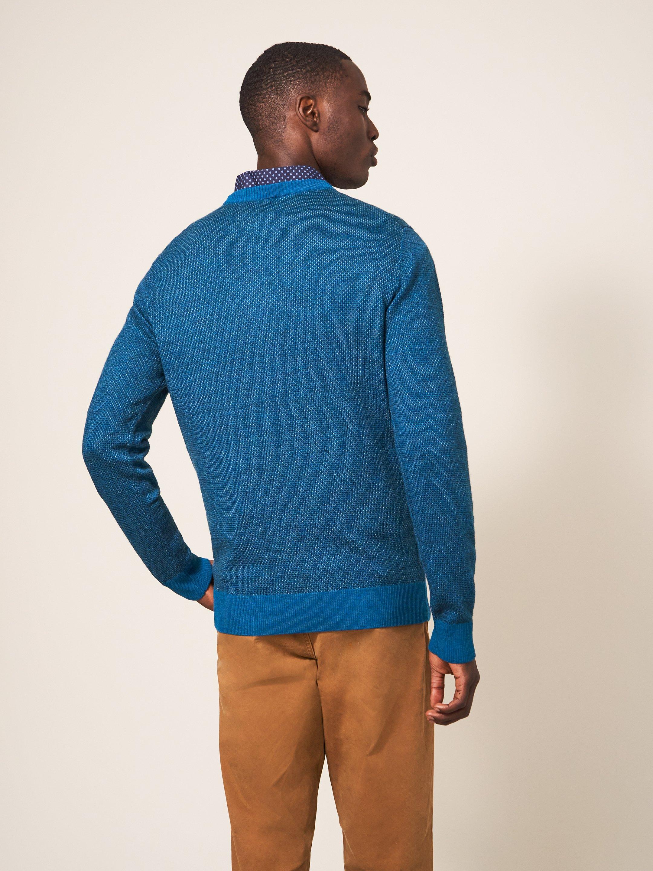 Mens blue sale wool jumper