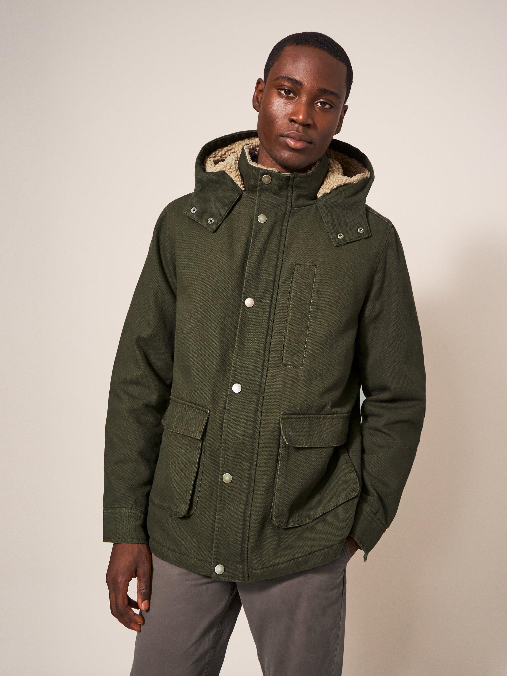 Ozark trail khaki borg lined store waterproof coat