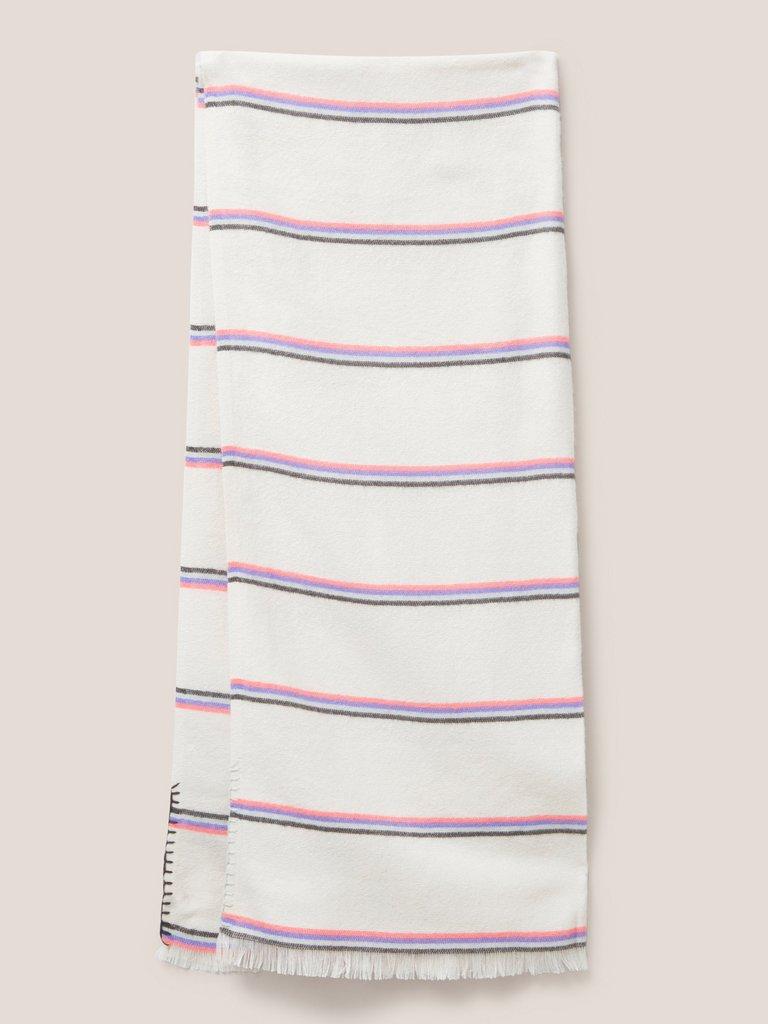 Selma Scarf Midweight in PINK MLT - FLAT BACK