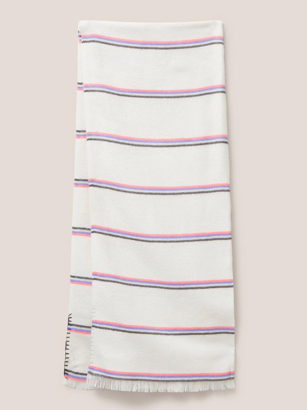 Selma Scarf Midweight in PINK MLT - FLAT BACK