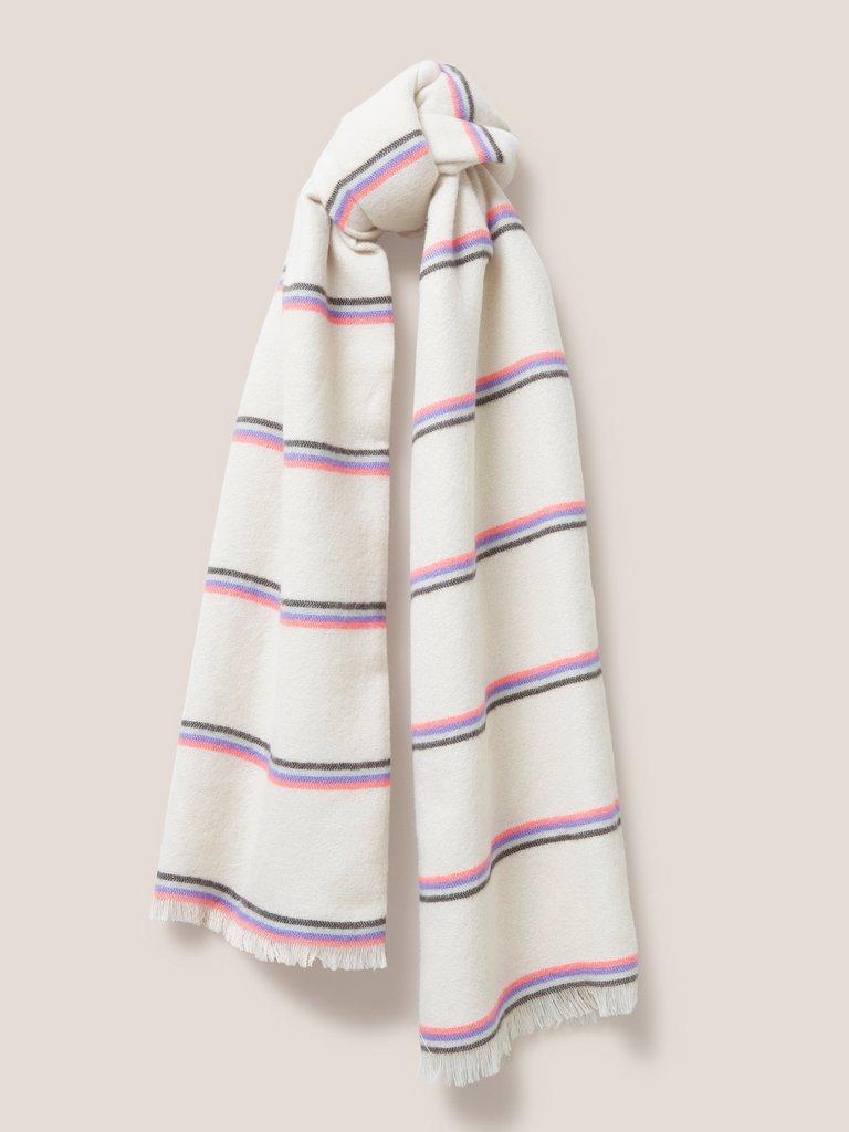 Selma Scarf Midweight in PINK MLT - MODEL FRONT