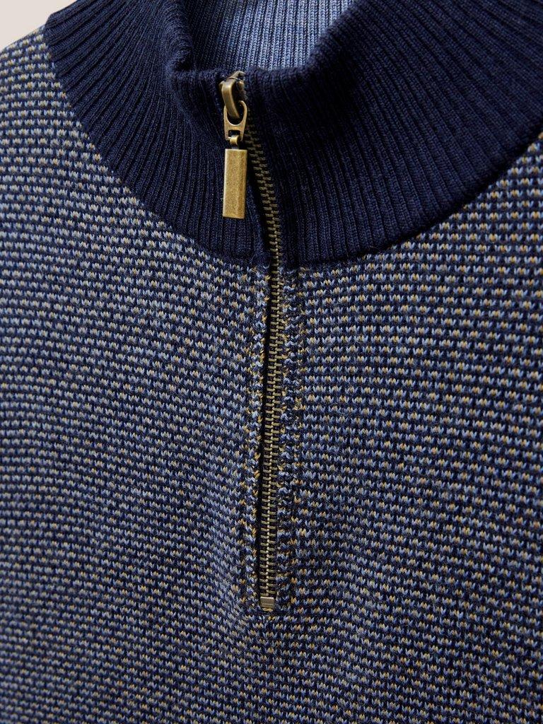 Newport Merino Jacquard Funnel in DARK NAVY | White Stuff