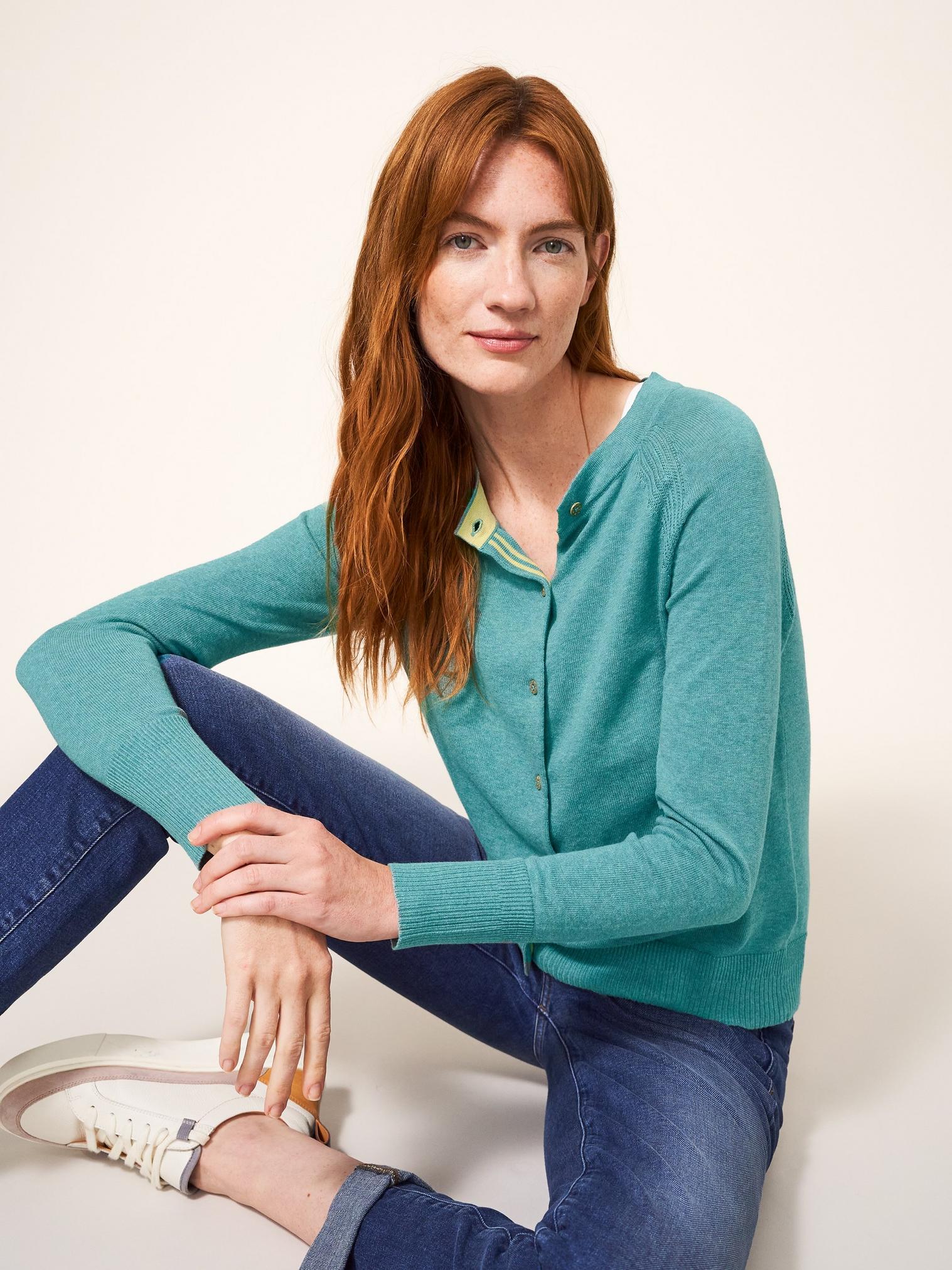 Teal hot sale cardigan womens