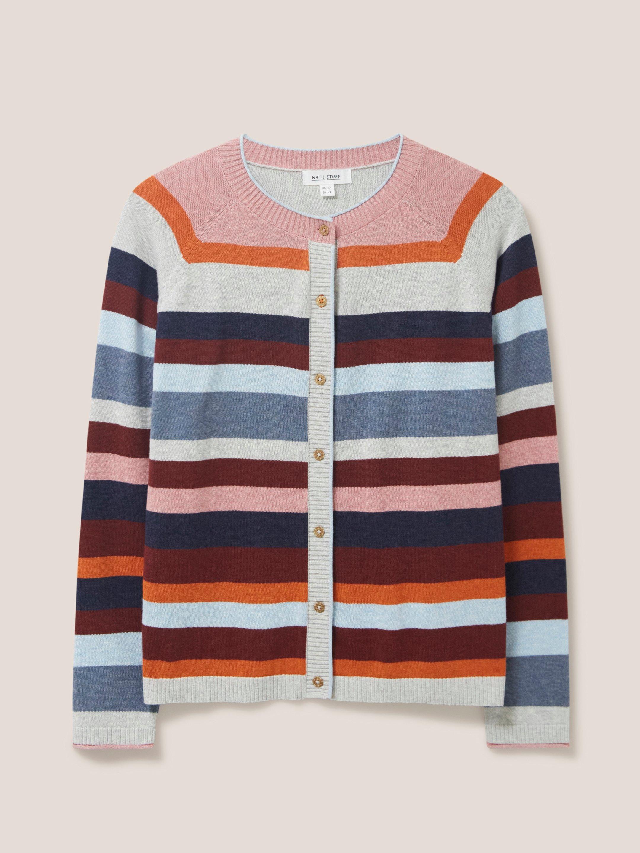 Marl Groove Stripe Cardi by LD & CO main image 0