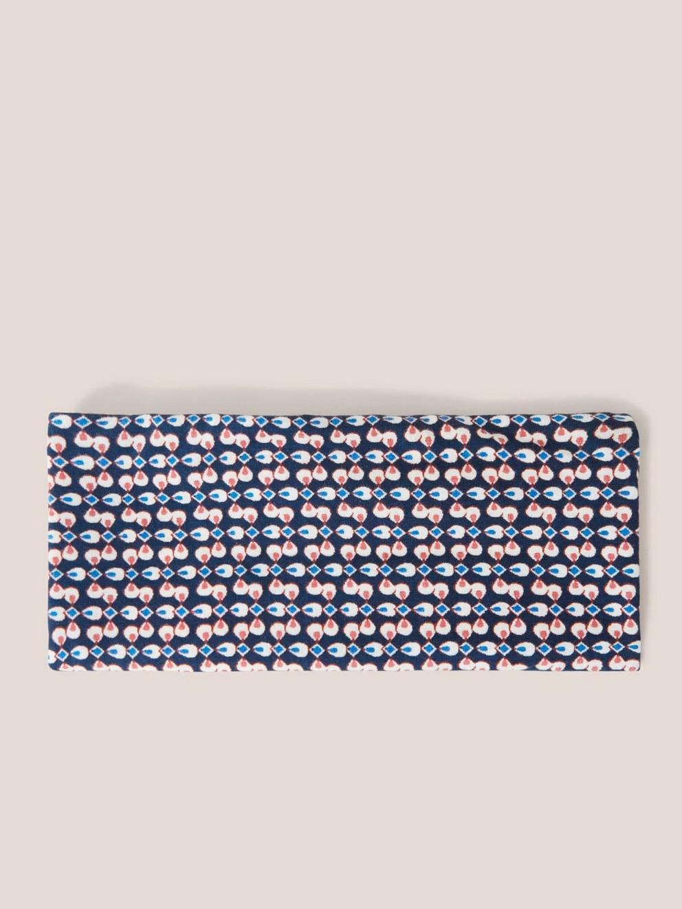 Reversible Jersey Roll in DK RED - FLAT DETAIL