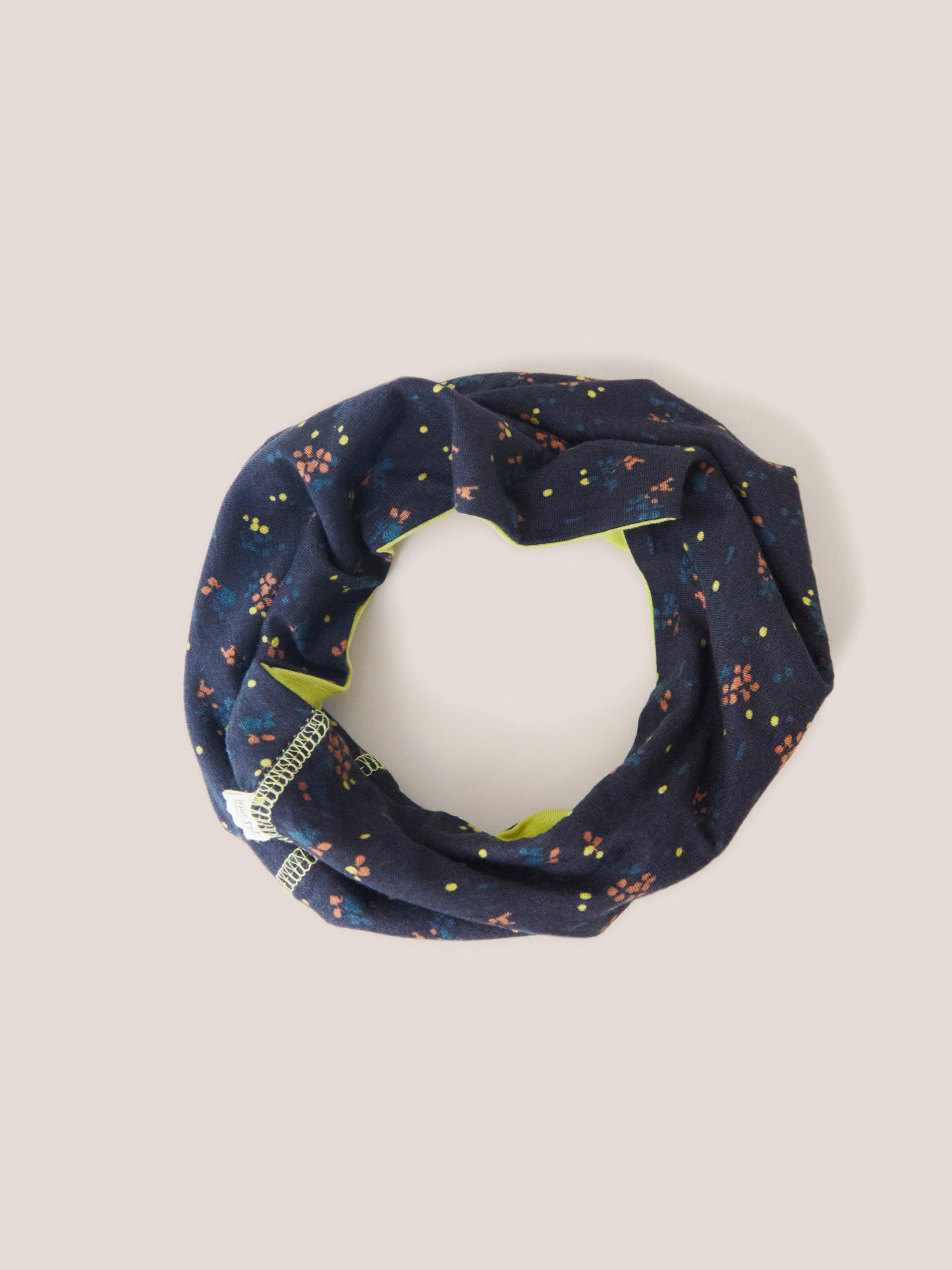 Reversible Jersey Roll in NAVY MULTI - FLAT FRONT