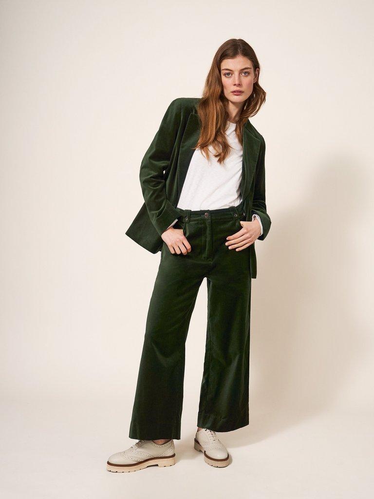 Green velvet outlet jacket womens