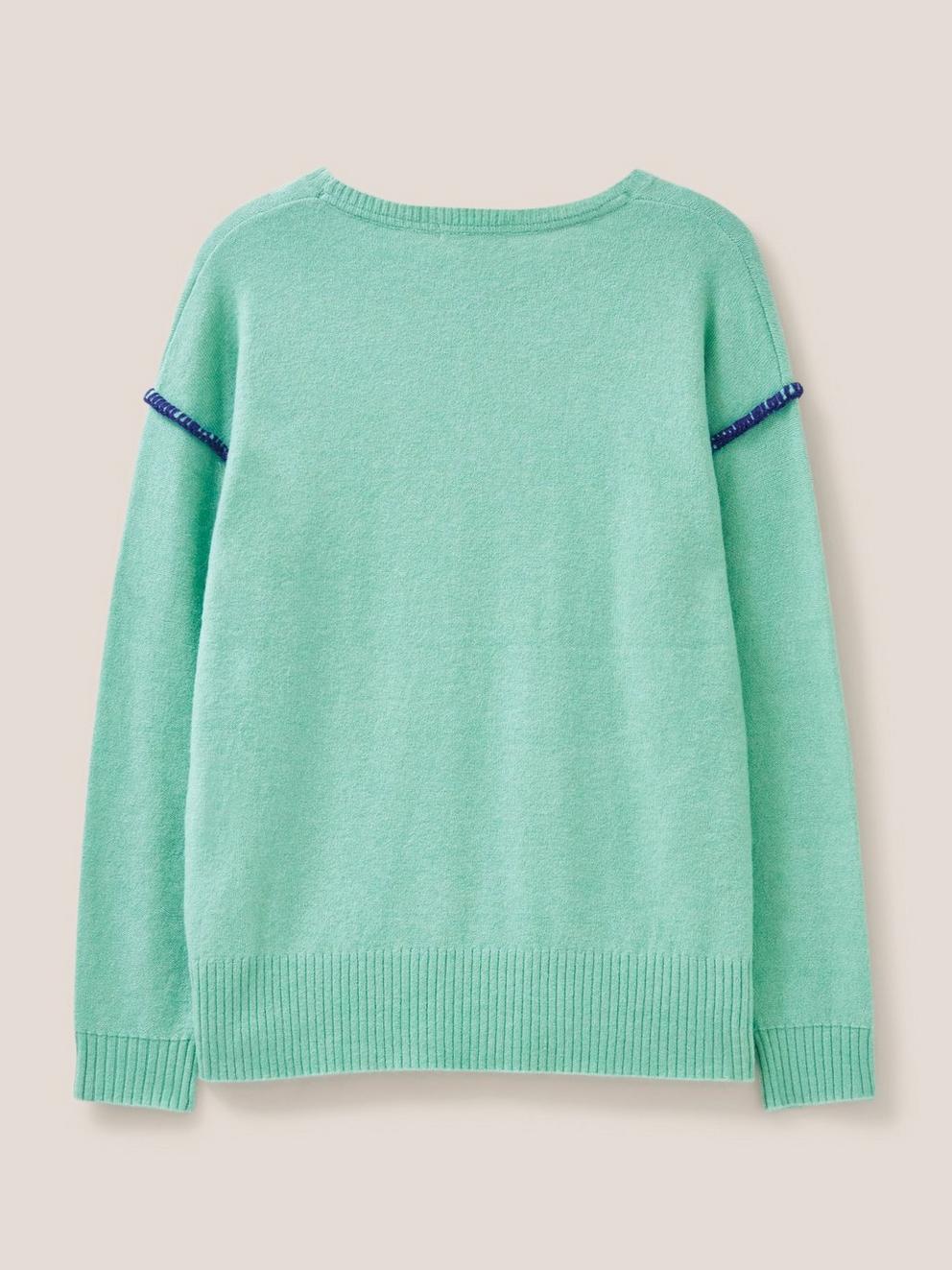 RIPPLE JUMPER in LGT GREEN - FLAT BACK