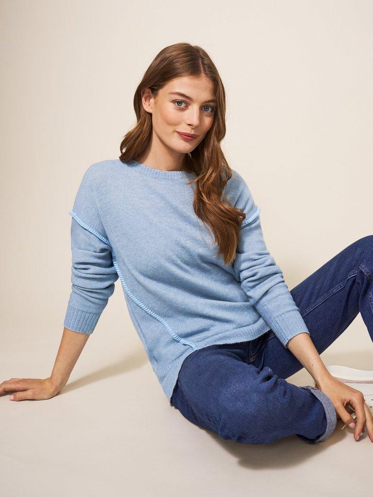 RIPPLE JUMPER in MID BLUE - LIFESTYLE