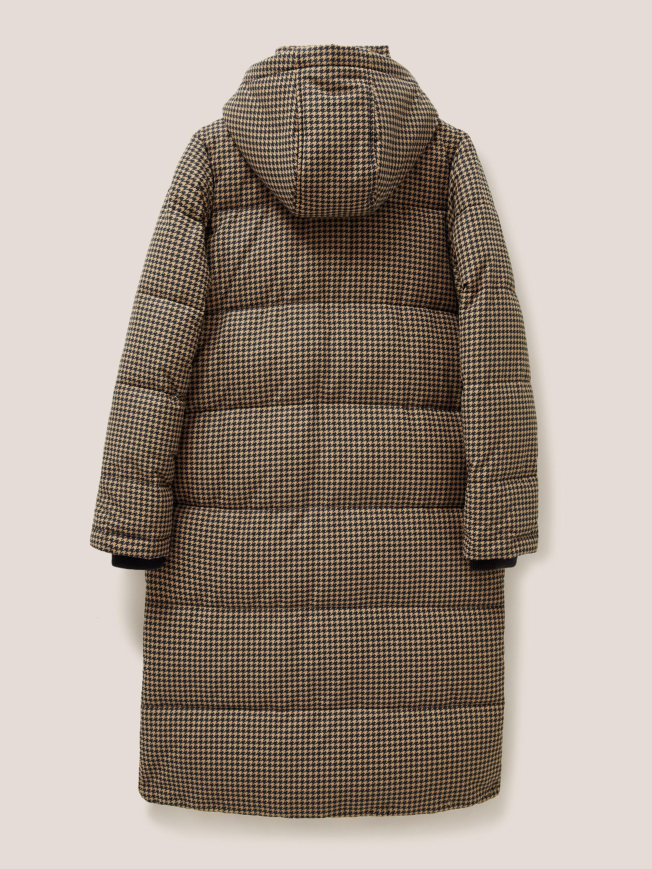 Elyse Quilted Coat in TAN PR - FLAT BACK
