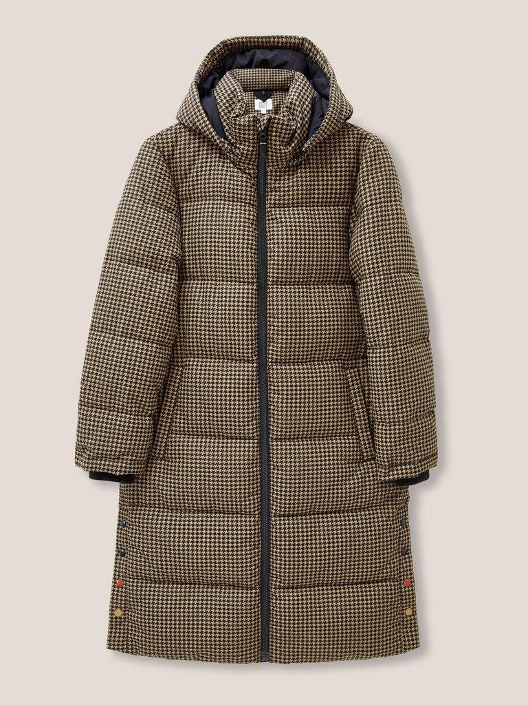 Elyse Quilted Coat in TAN PR - FLAT FRONT