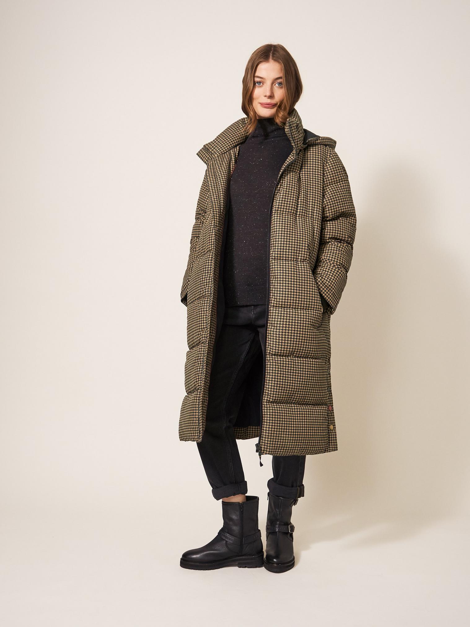 Elyse Quilted Coat in TAN PR - LIFESTYLE