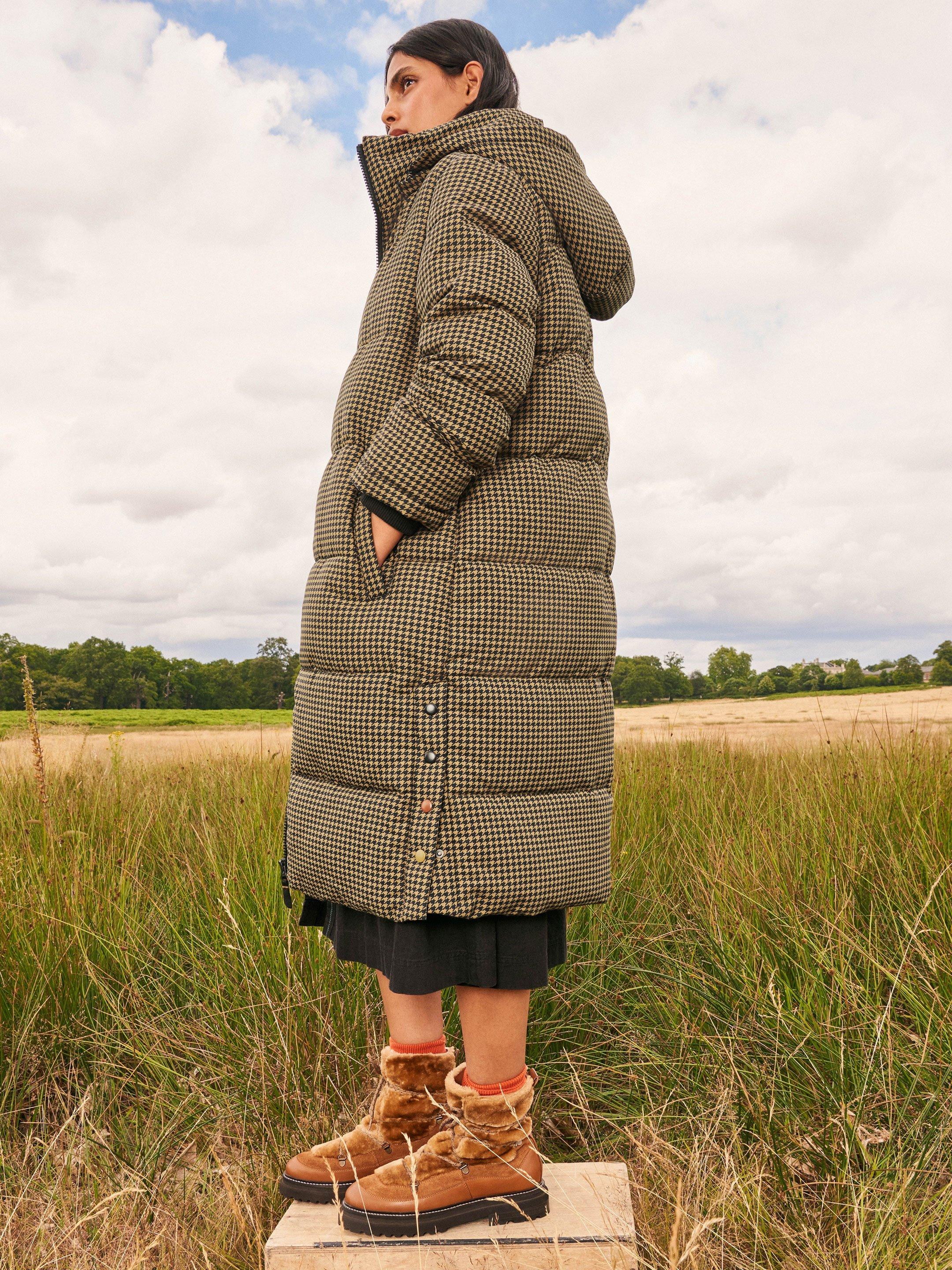 Elyse Quilted Coat in TAN PR - MIXED