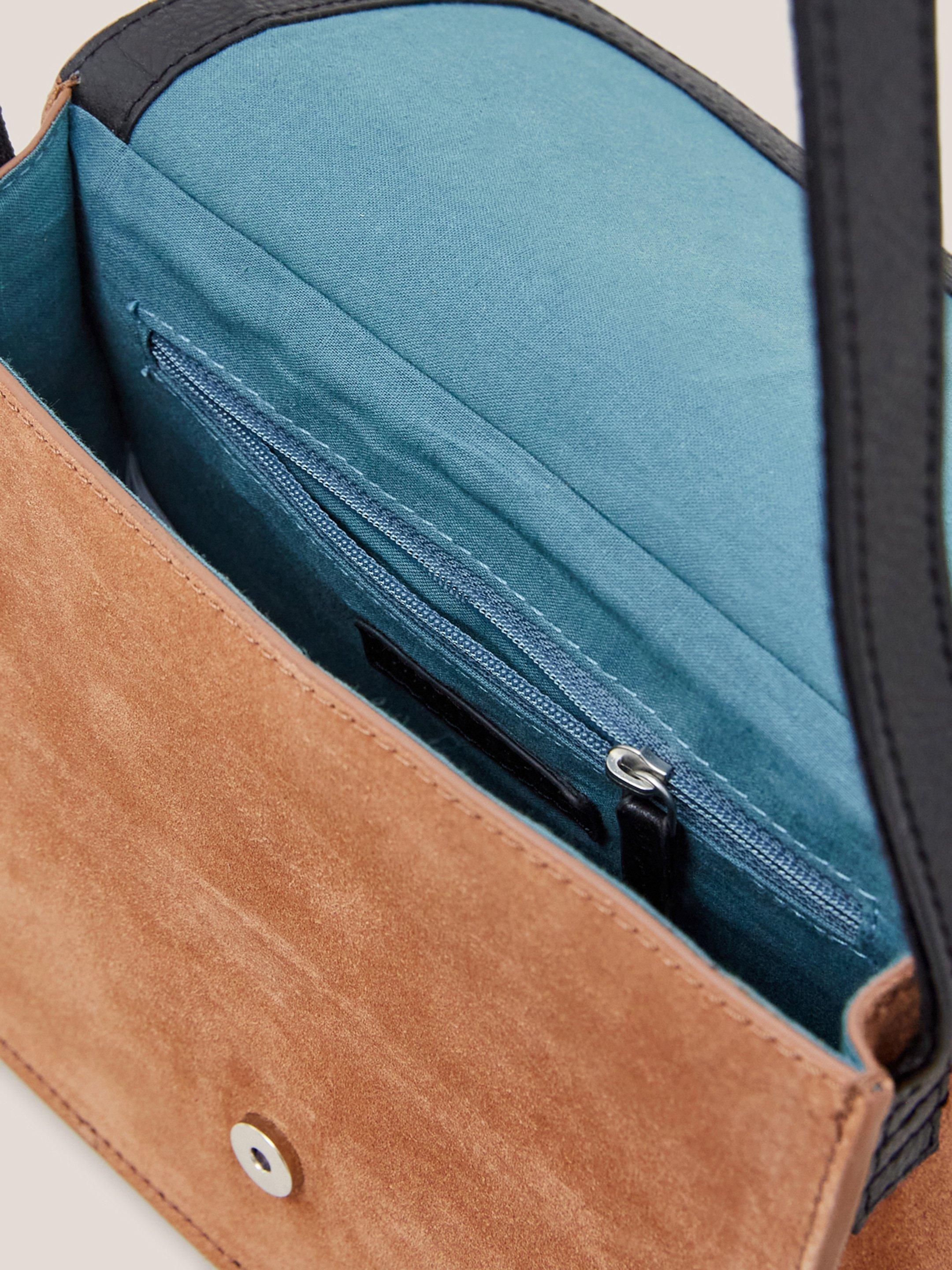 Eve Leather Satchel in BLK MLT - FLAT DETAIL