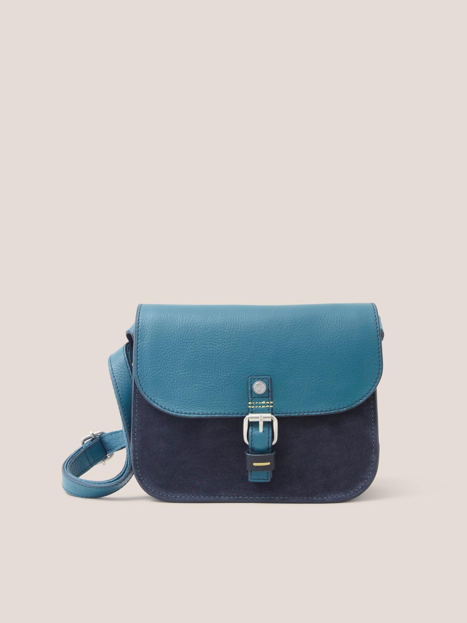 Eve Leather Satchel in TEAL MLT - LIFESTYLE