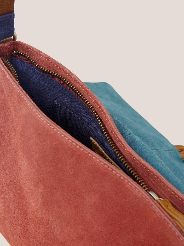Elena Crossbody Bag in PINK MLT - FLAT DETAIL