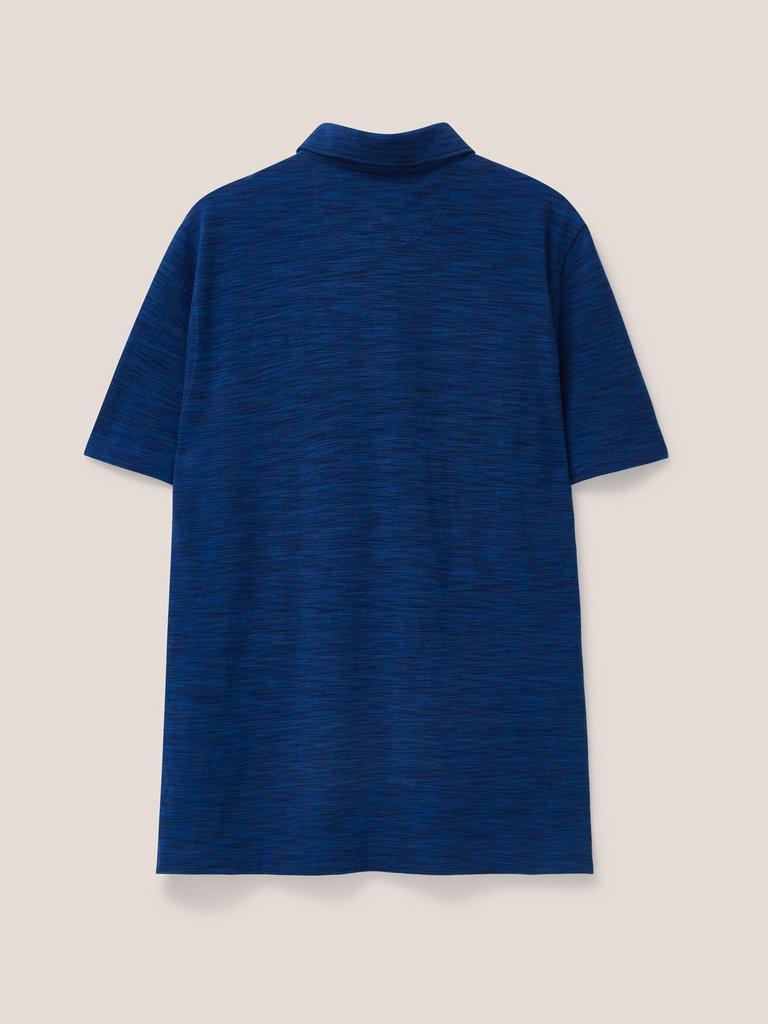 Spacedye Polo in DARK NAVY - FLAT BACK