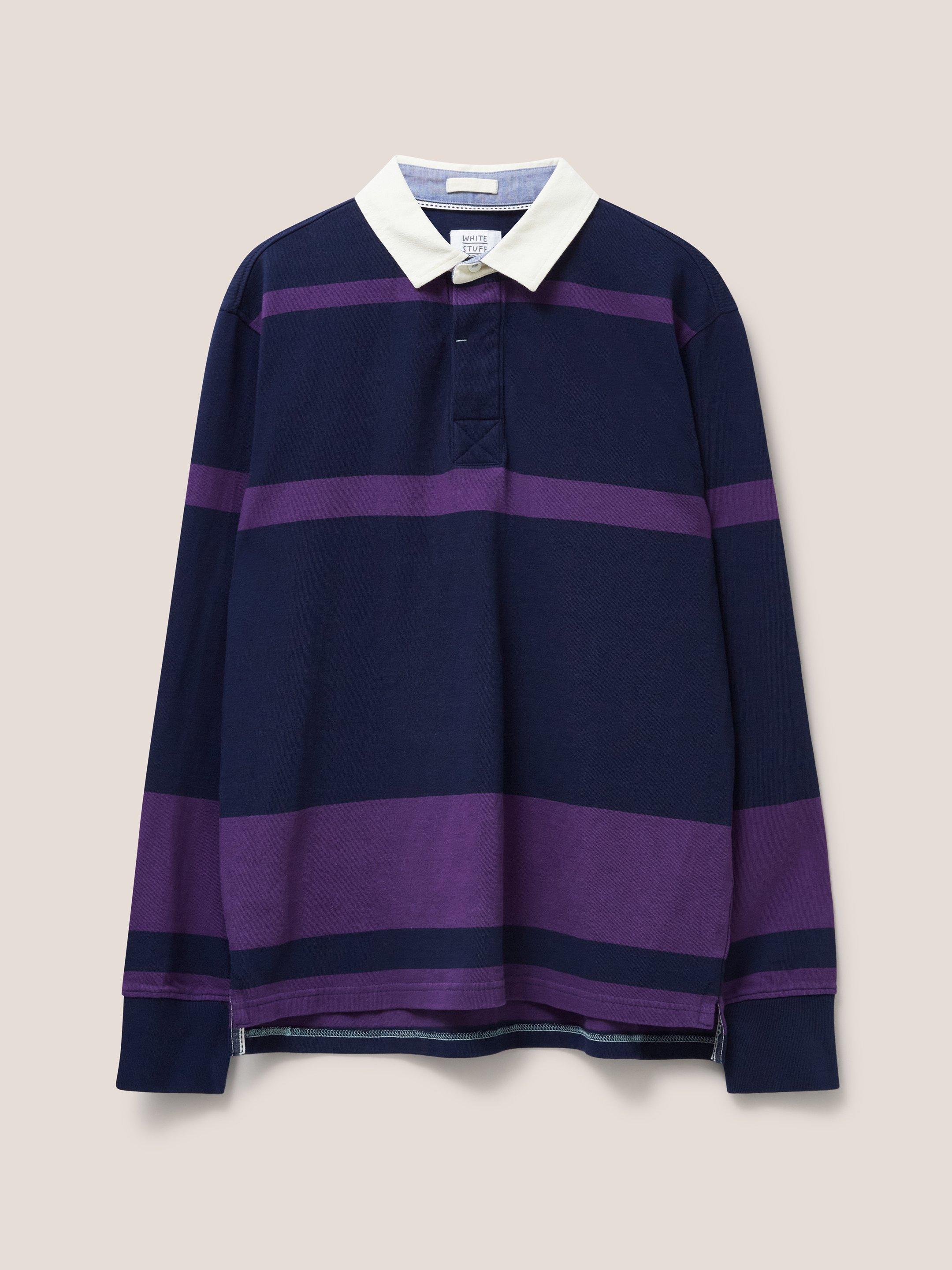 Colourblock Rugby in DARK NAVY - FLAT FRONT