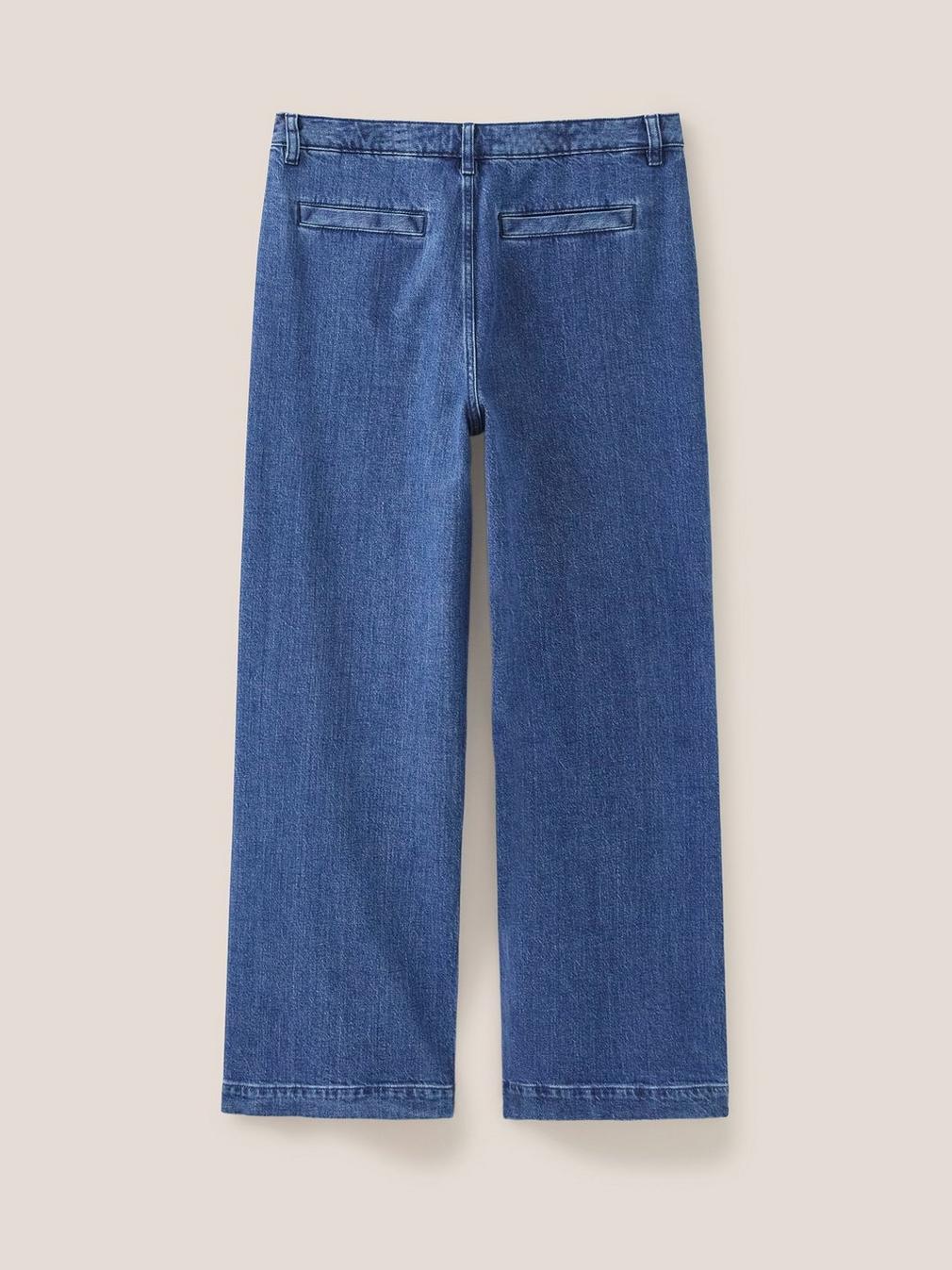 Sadie Wide Leg Jean in DK DENIM - FLAT BACK