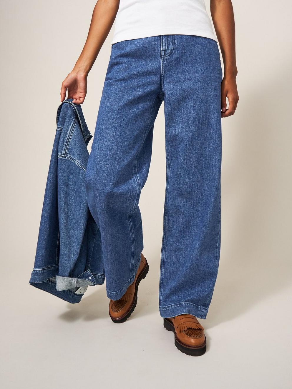 Sadie Wide Leg Jean in DK DENIM - LIFESTYLE