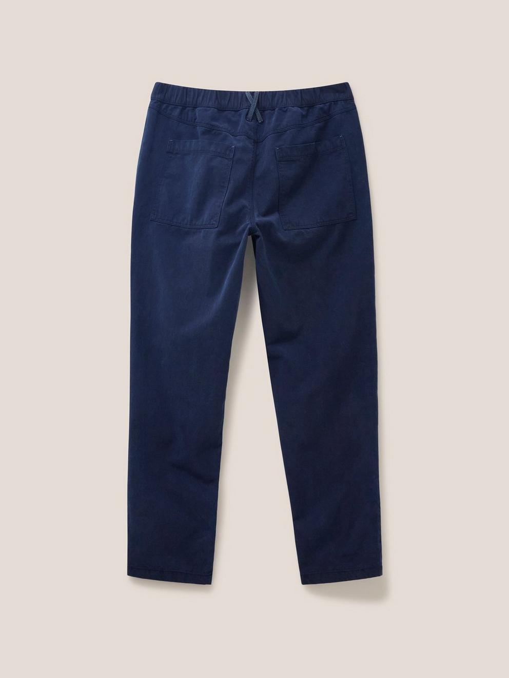 Thea Trouser in DARK NAVY - FLAT BACK