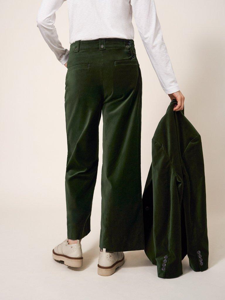 Green velvet hot sale trousers ladies