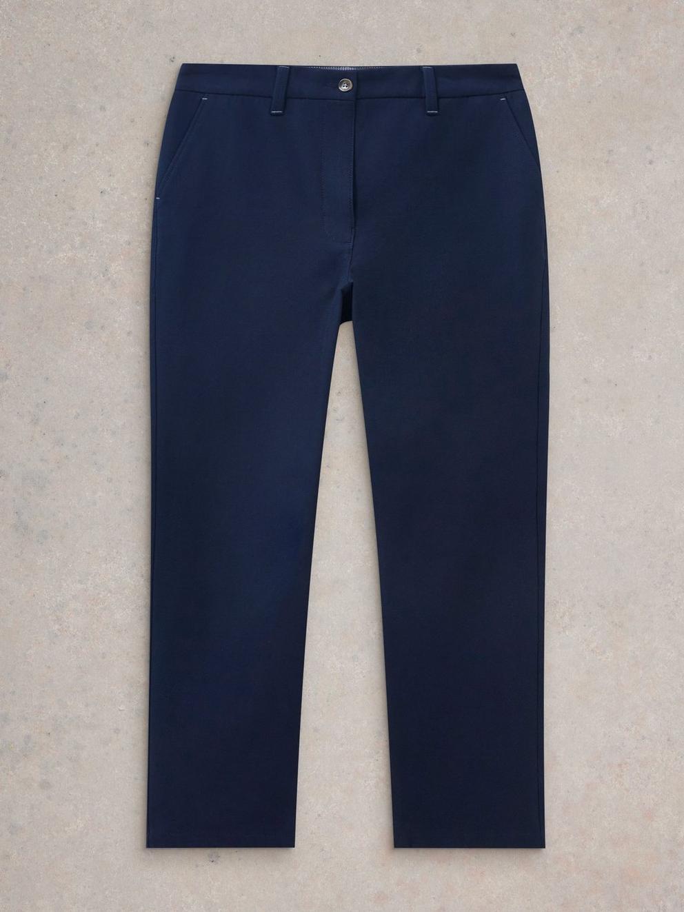 Savannah Stretch Trousers in DARK NAVY - FLAT FRONT