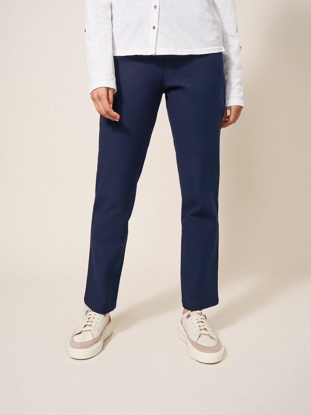 Savannah Stretch Trousers in DARK NAVY - LIFESTYLE