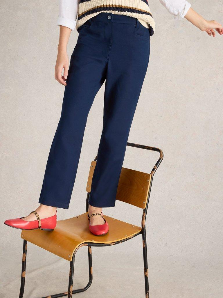 Savannah Stretch Trousers in DARK NAVY - LIFESTYLE