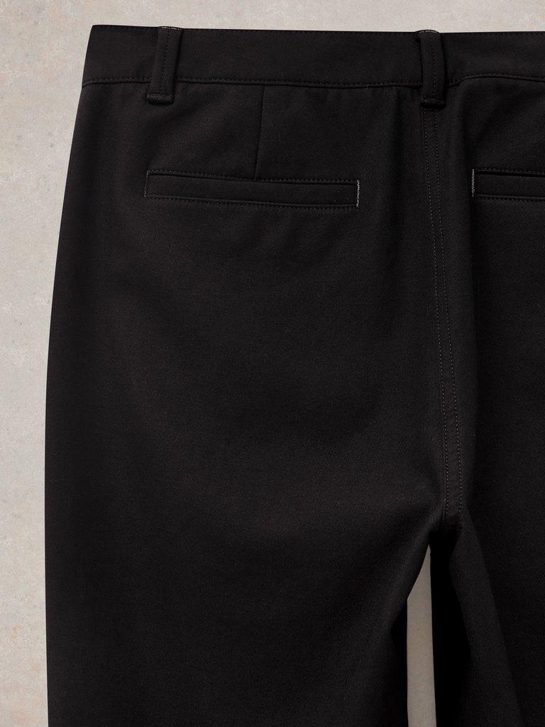 Savannah Stretch Trousers in PURE BLK - FLAT DETAIL