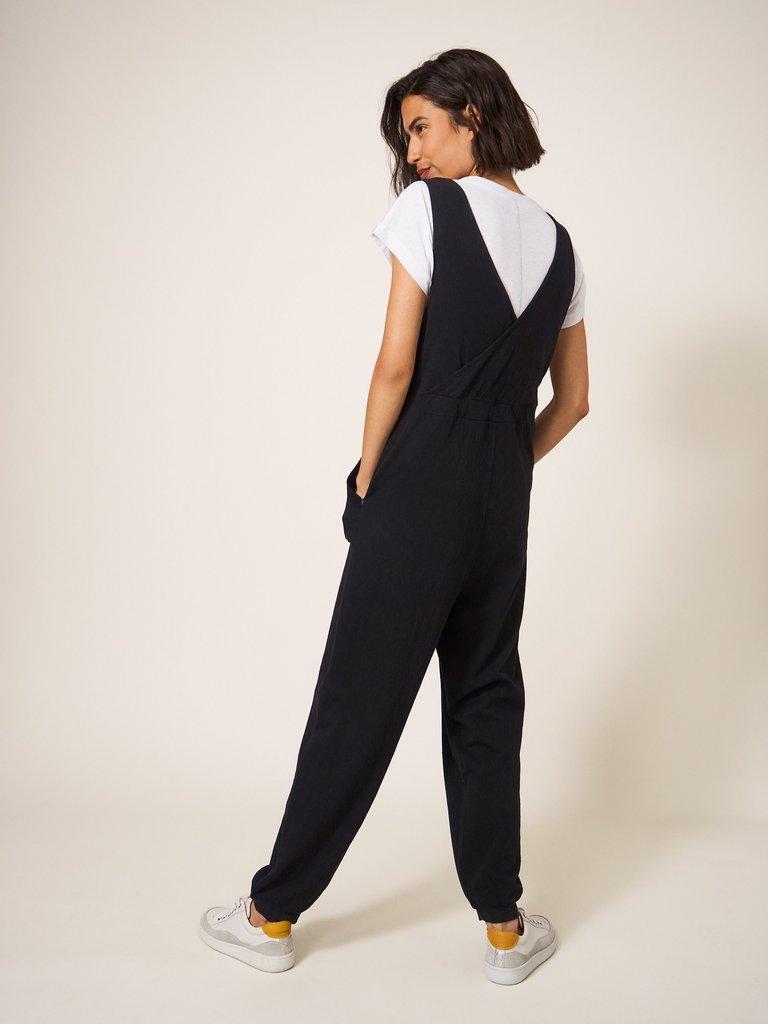 Lainey Jersey Jumpsuit in PURE BLACK