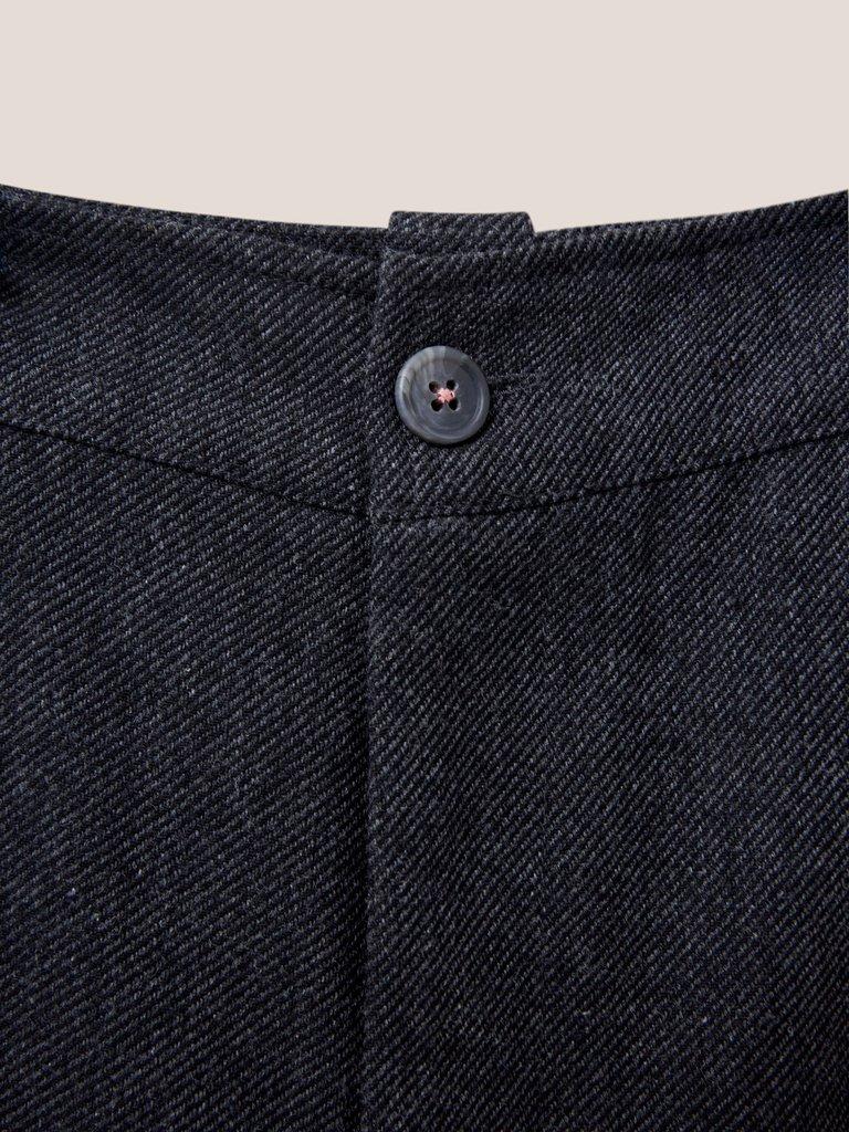 Belle Tweedy Wide Leg Trousers in GREY MLT - FLAT DETAIL