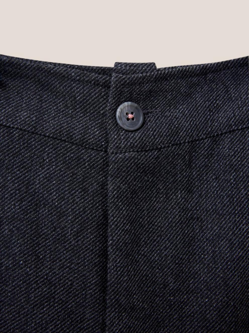 Belle Tweedy Wide Leg Trousers in GREY MLT - FLAT DETAIL