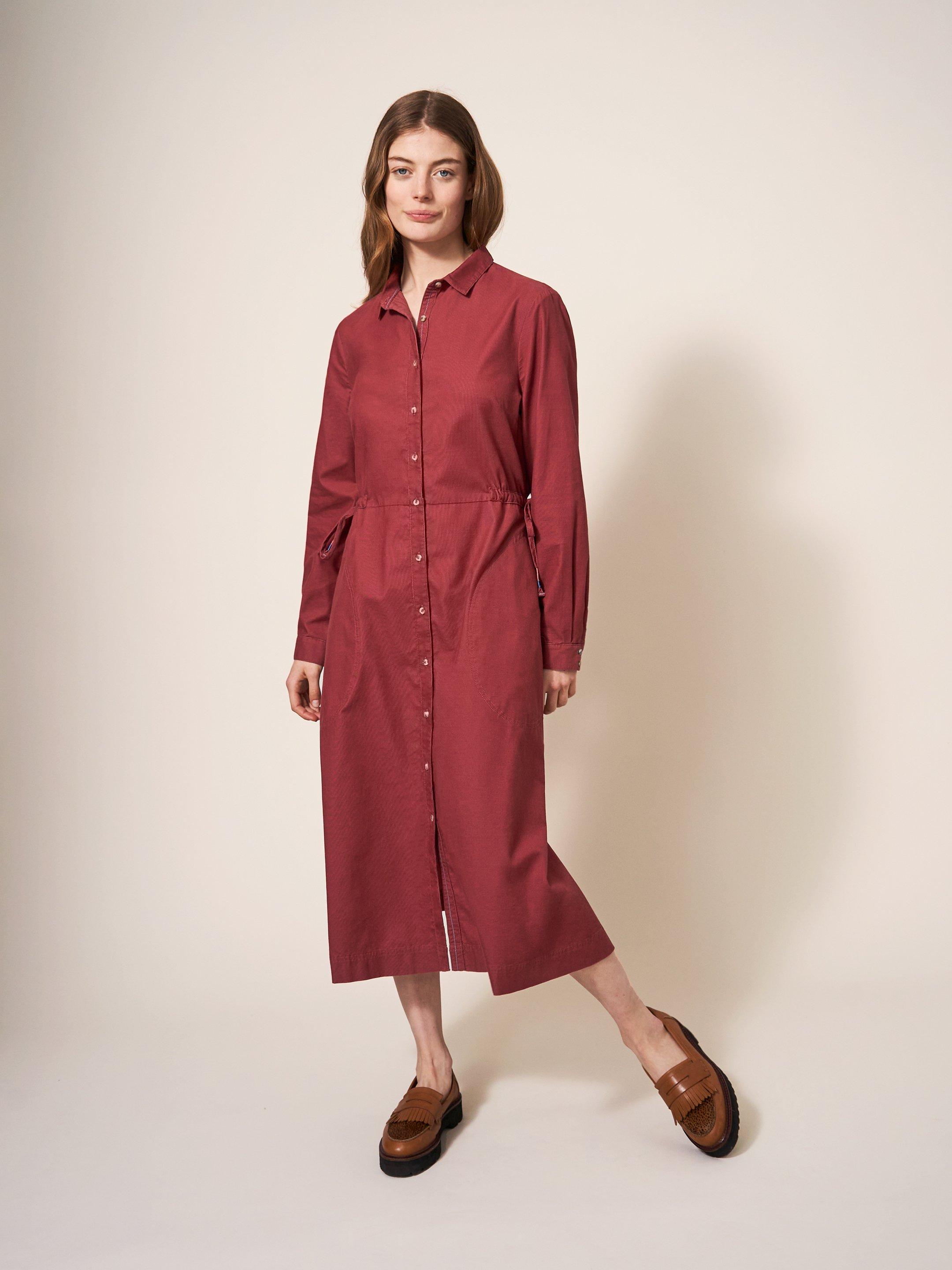 Jade Cord Shirt Dress