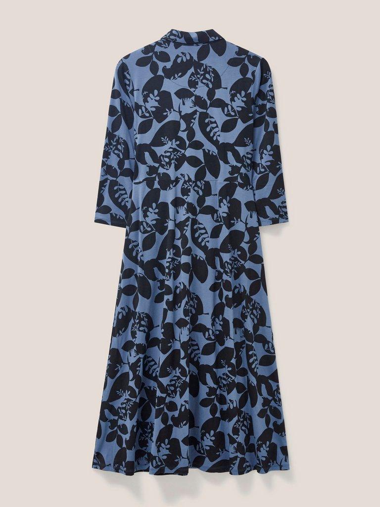 Rua Printed Midi Dress in BLUE PR - FLAT BACK