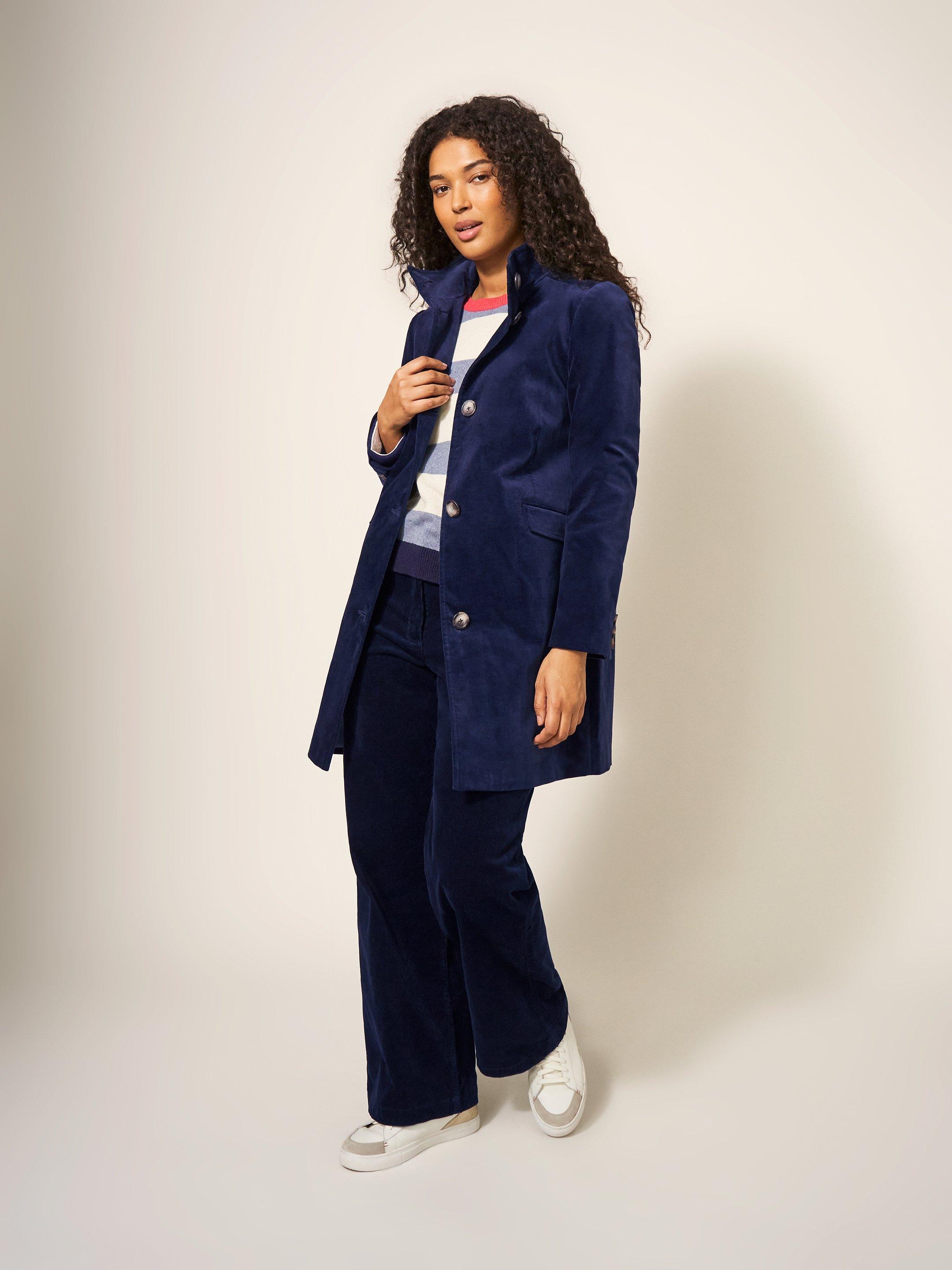 Blue velvet 2025 coat ladies