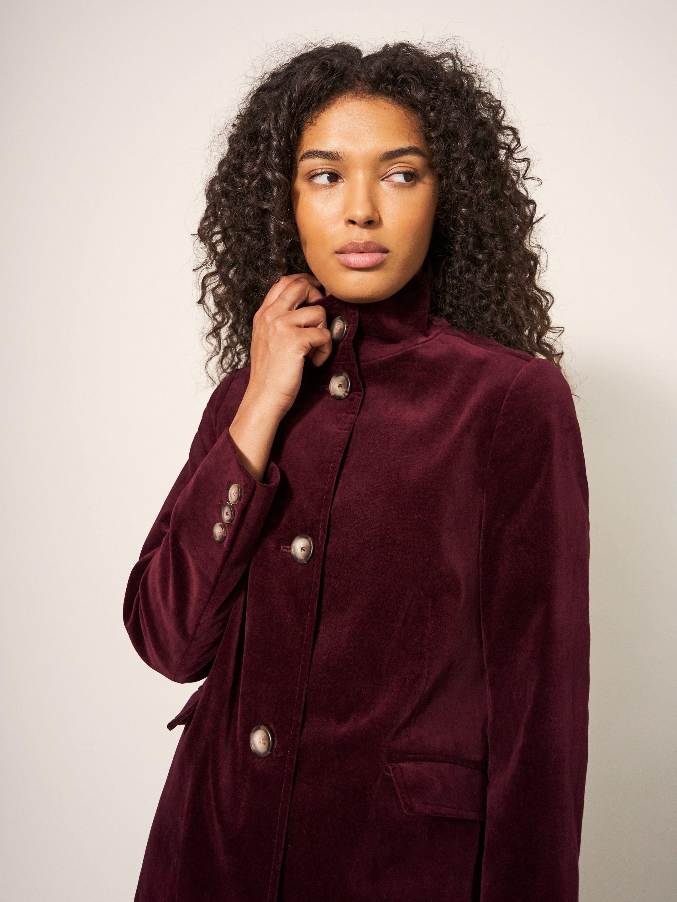 Velvet coat hotsell for ladies