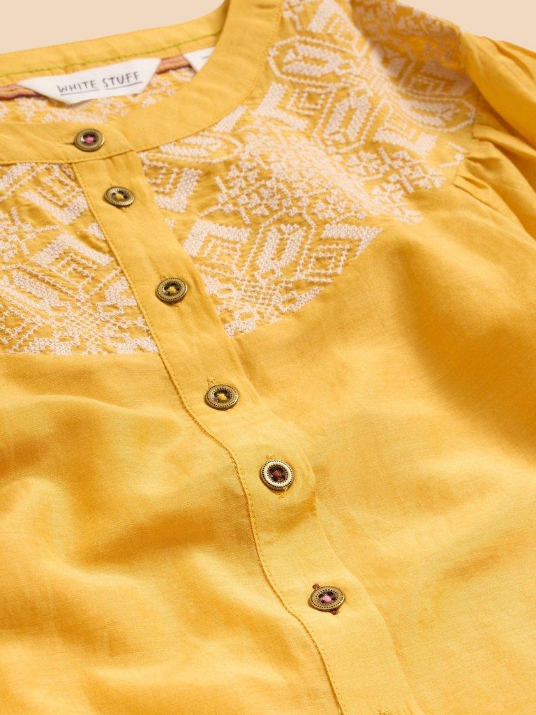 Rose Cotton Silk Top in CHART MLT - FLAT DETAIL