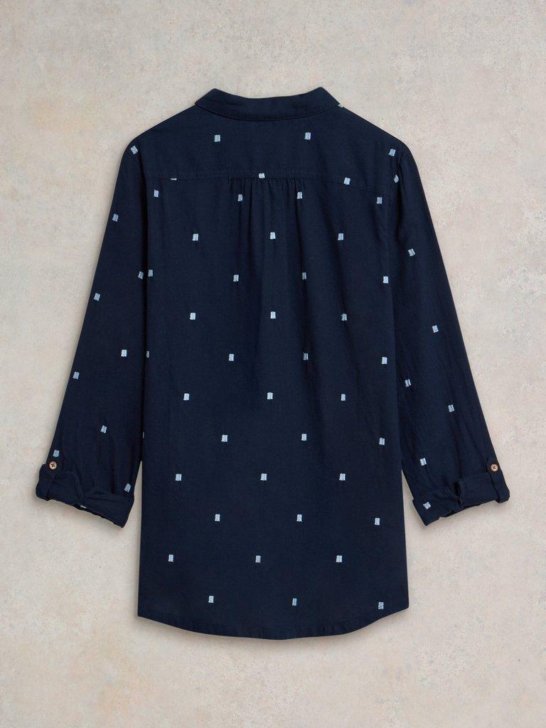 Sophie Organic Cotton Shirt in DARK NAVY | White Stuff