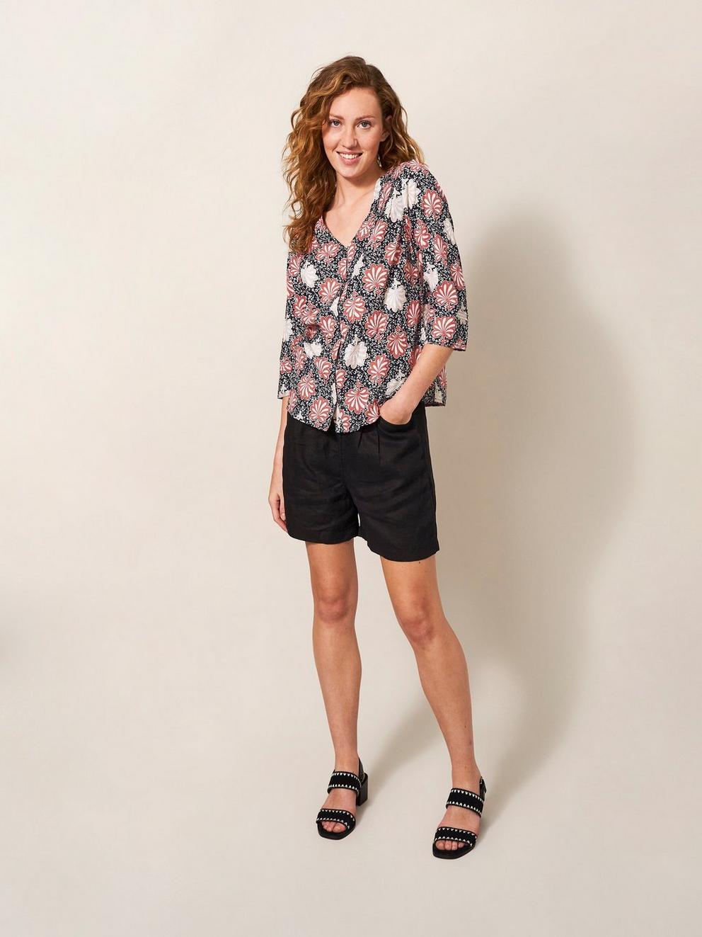 Rae Cotton Top in PINK PR - MODEL DETAIL