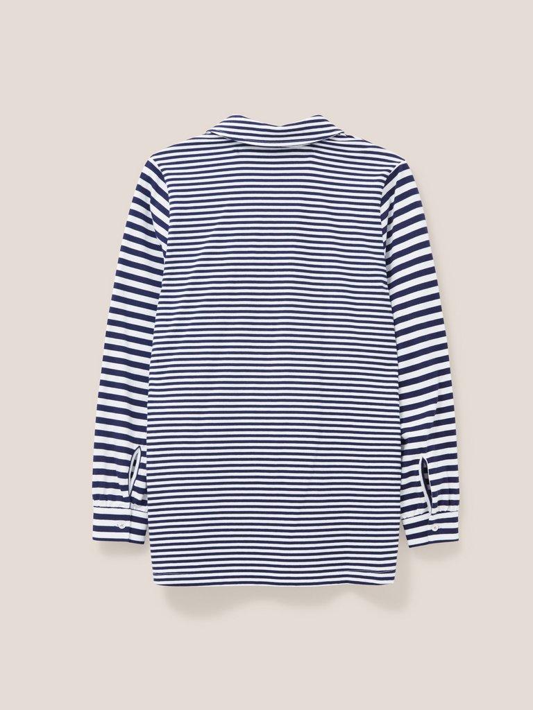 Fran Plain Shirt in NAVY MULTI | White Stuff