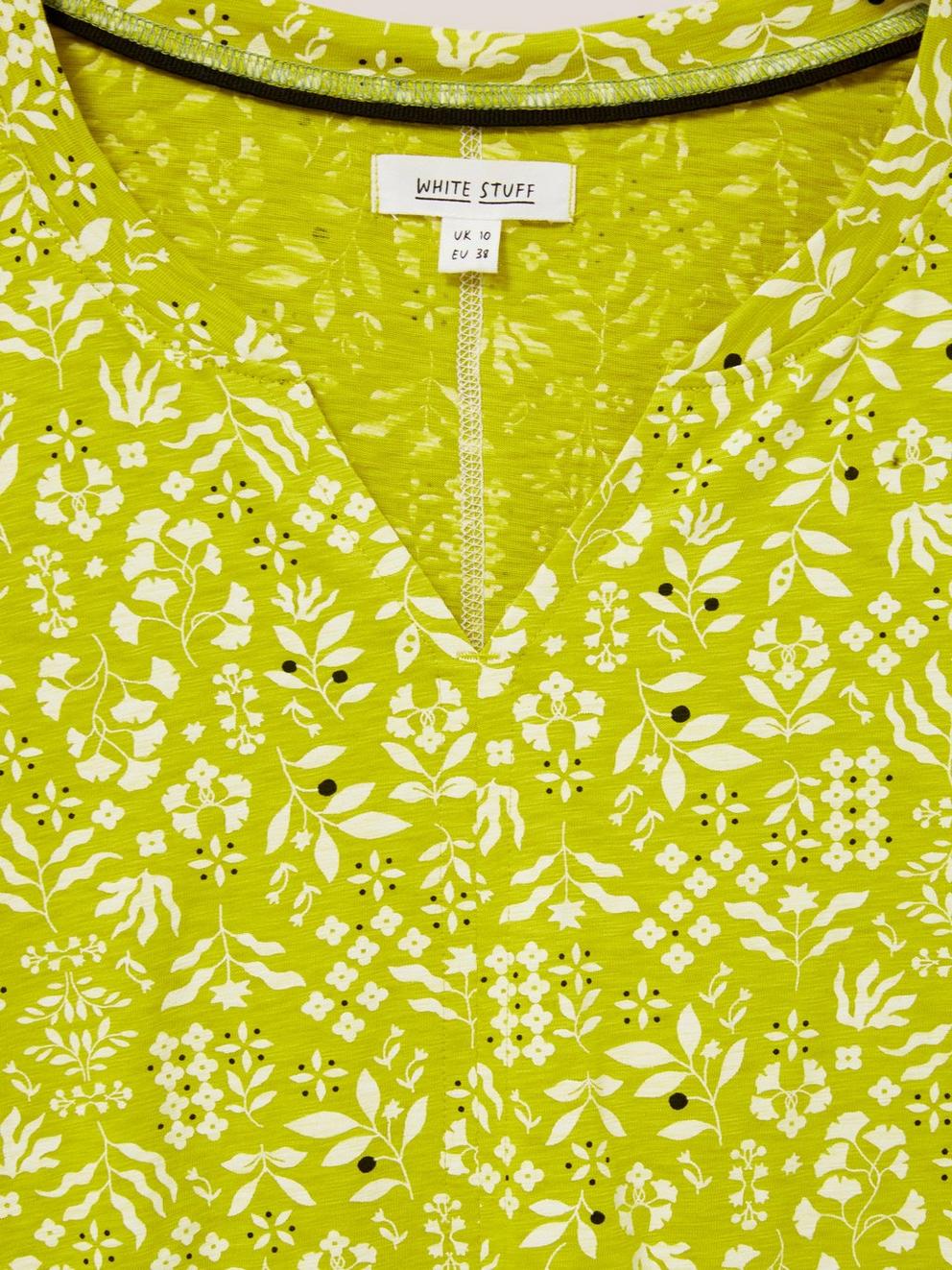 Nelly Long Sleeve T-Shirt in CHART PR - FLAT DETAIL