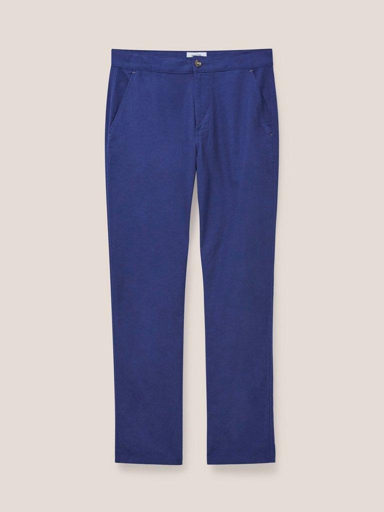 Blend Trouser Linen in DARK NAVY - FLAT FRONT