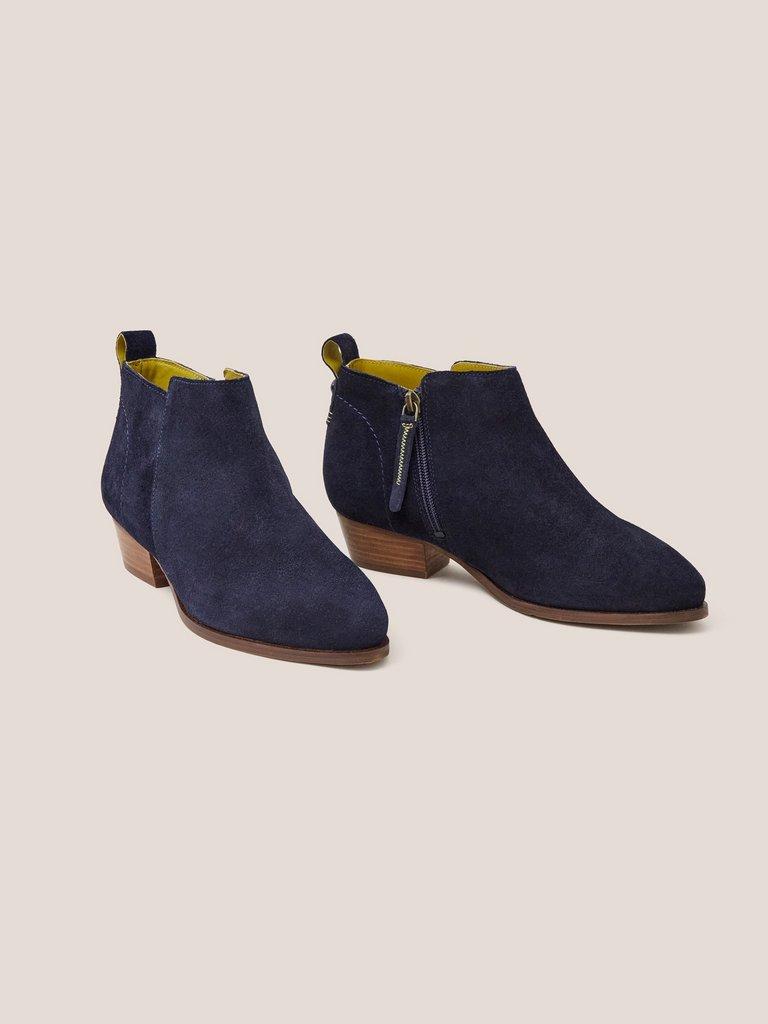 Womens navy cheap ankle boots