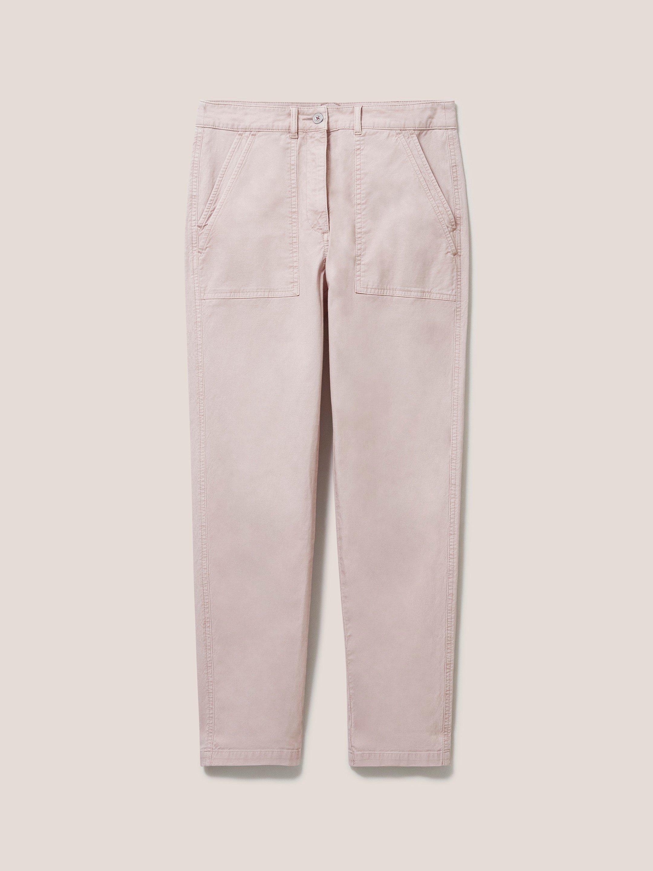 Twister Tea Dye Chino in DUS PINK - FLAT FRONT