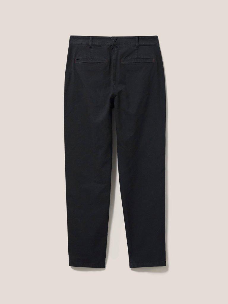 Twister Tea Dye Chino in PURE BLK - FLAT BACK