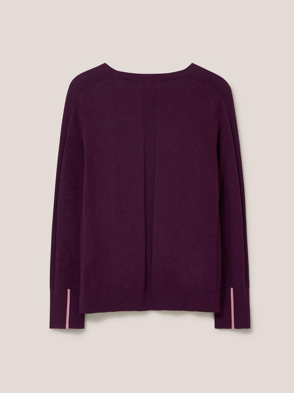 URBAN JUMPER in DK PLUM - FLAT BACK