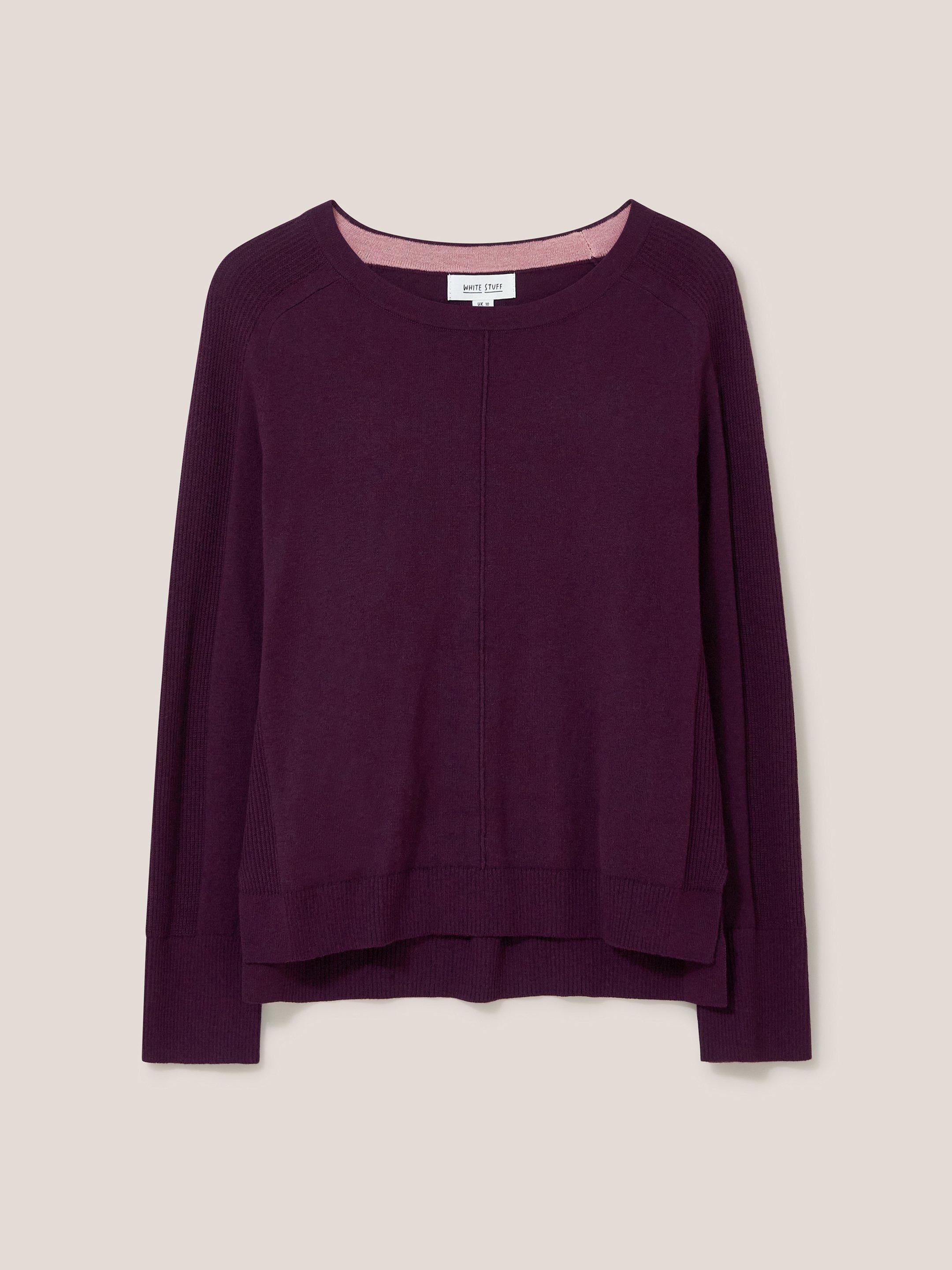 URBAN JUMPER in DK PLUM - FLAT FRONT